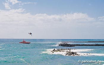 Rettungsübung am Playa del Duque