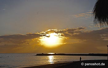 Sonnenuntergang am Playa del Duque